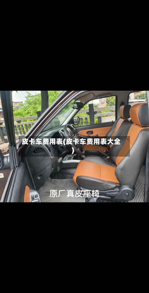 皮卡车费用表(皮卡车费用表大全)-第2张图片