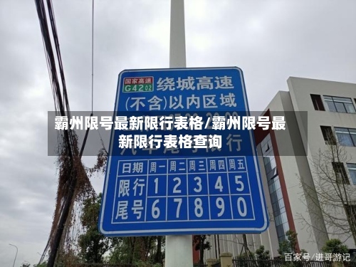 霸州限号最新限行表格/霸州限号最新限行表格查询-第2张图片