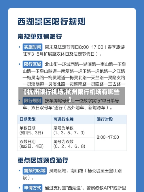【杭州限行机场,杭州限行机场有哪些】