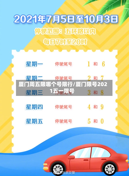 厦门周五限哪个号限行/厦门限号2021五一限号-第2张图片