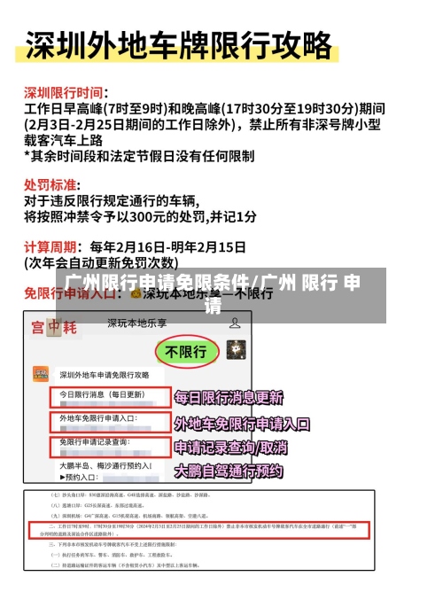广州限行申请免限条件/广州 限行 申请