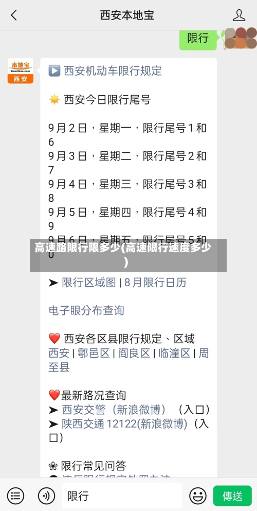 高速路限行限多少(高速限行速度多少)-第3张图片