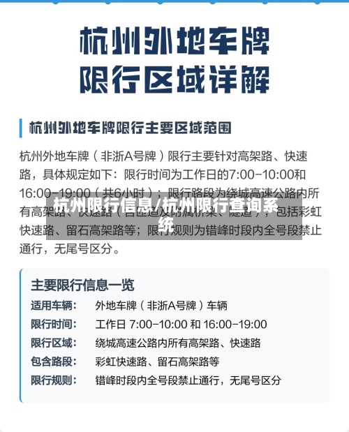 杭州限行信息/杭州限行查询系统-第2张图片