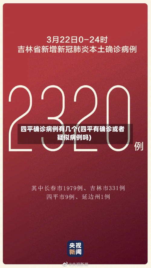 四平确诊病例有几个(四平有确诊或者疑似病例吗)-第2张图片