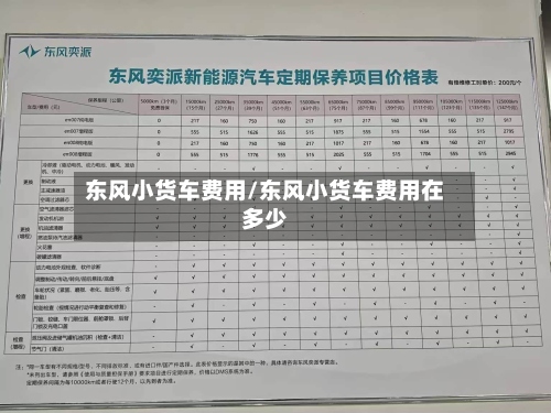 东风小货车费用/东风小货车费用在多少-第2张图片