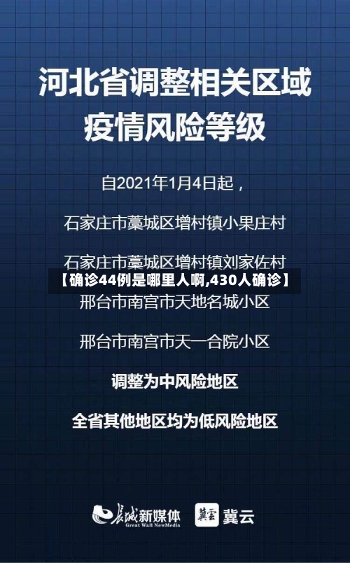 【确诊44例是哪里人啊,430人确诊】