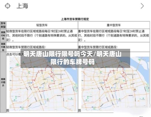 明天唐山限行限号吗今天/明天唐山限行的车牌号码