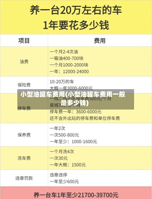 小型油罐车费用(小型油罐车费用一般是多少钱)-第3张图片