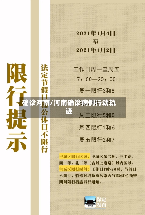 确诊河南/河南确诊病例行动轨迹