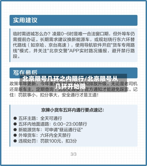 北京限号几环之内限行/北京限号从几环开始限-第2张图片