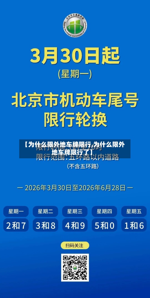 【为什么限外地车牌限行,为什么限外地车牌限行了】