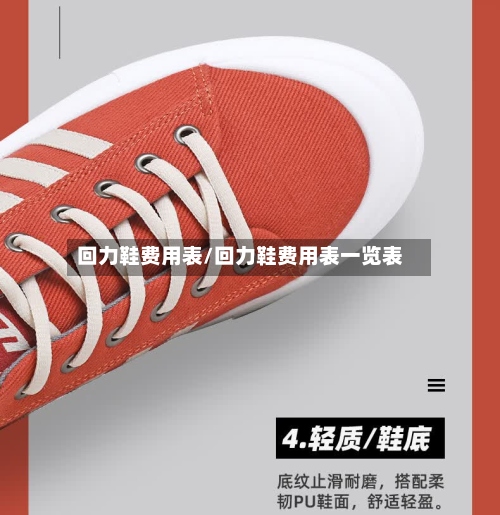 回力鞋费用表/回力鞋费用表一览表-第2张图片