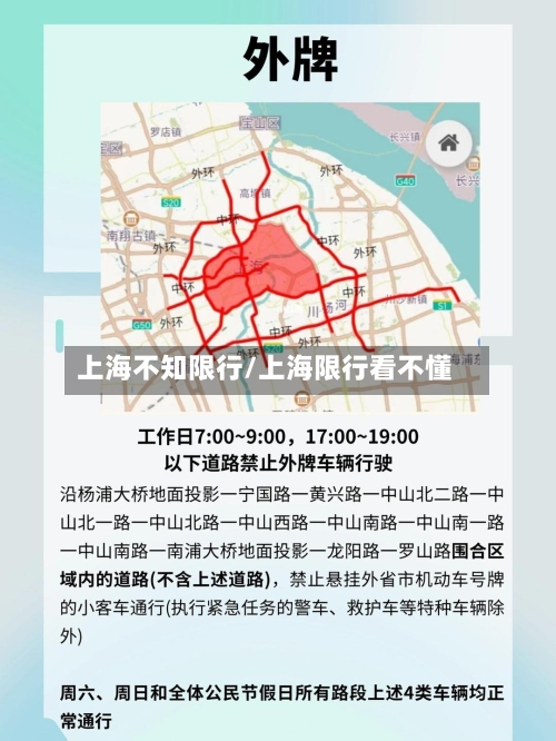 上海不知限行/上海限行看不懂