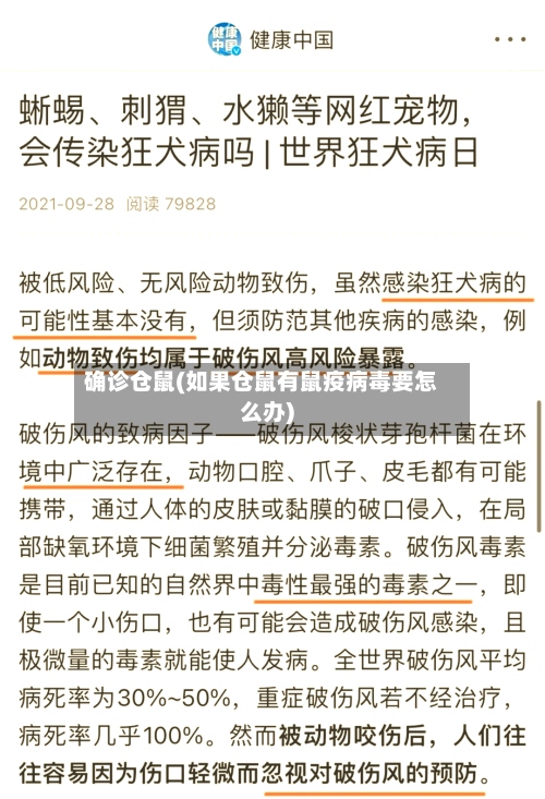确诊仓鼠(如果仓鼠有鼠疫病毒要怎么办)-第2张图片