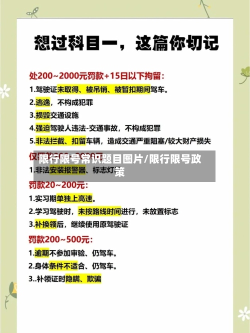 限行限号常识题目图片/限行限号政策