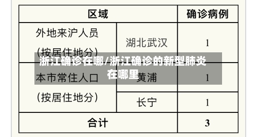 浙江确诊在哪/浙江确诊的新型肺炎在哪里-第3张图片