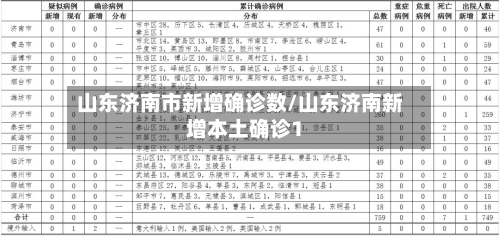 山东济南市新增确诊数/山东济南新增本土确诊1