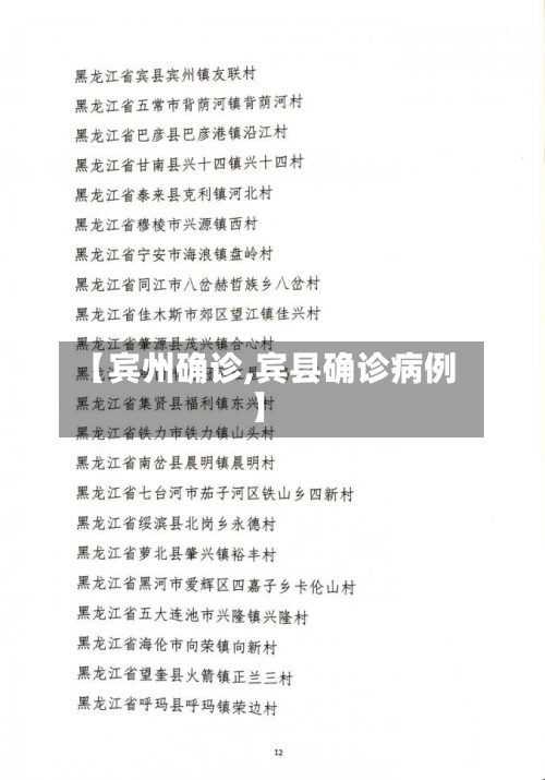 【宾州确诊,宾县确诊病例】