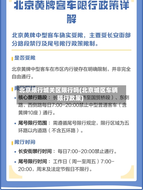 北京限行城关区限行吗(北京城区车辆限行政策)