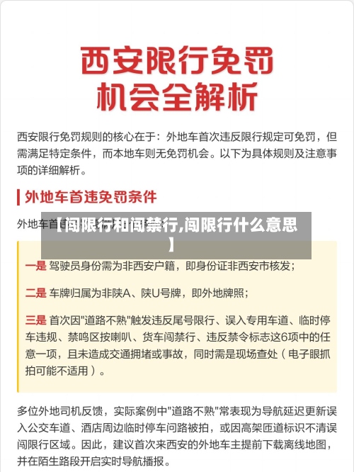 【闯限行和闯禁行,闯限行什么意思】