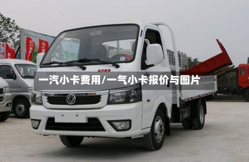 一汽小卡费用/一气小卡报价与图片-第2张图片