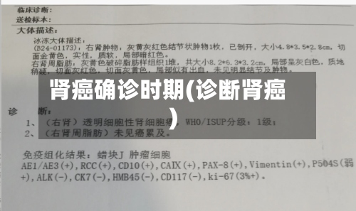 肾癌确诊时期(诊断肾癌)-第2张图片