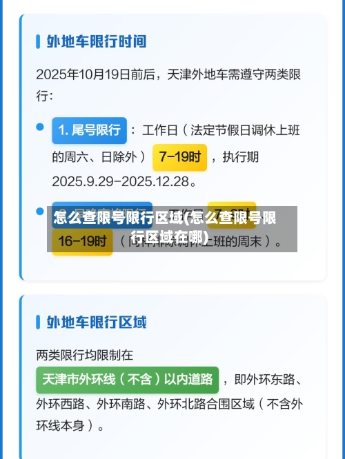 怎么查限号限行区域(怎么查限号限行区域在哪)