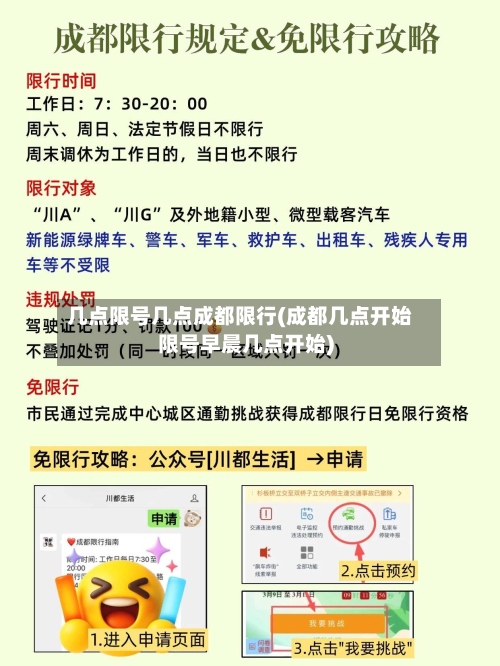 几点限号几点成都限行(成都几点开始限号早晨几点开始)