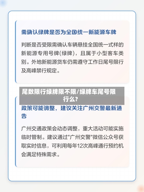 尾数限行绿牌限不限/绿牌车尾号限行么?