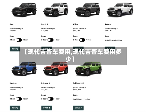 【现代吉普车费用,现代吉普车费用多少】-第2张图片