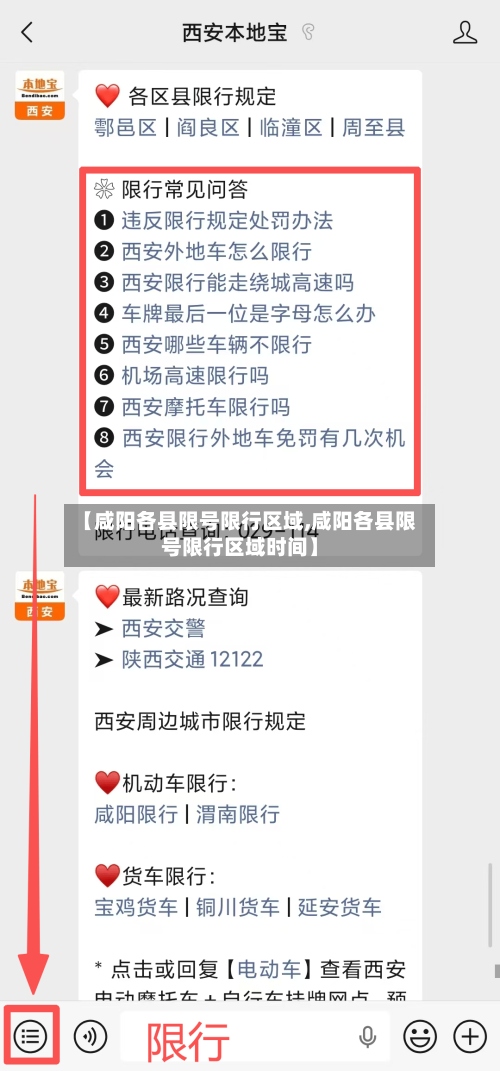 【咸阳各县限号限行区域,咸阳各县限号限行区域时间】