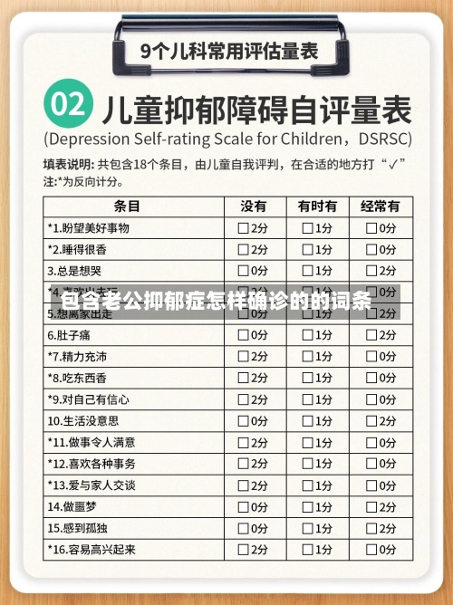 包含老公抑郁症怎样确诊的的词条-第2张图片