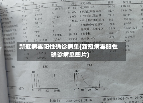 新冠病毒阳性确诊病单(新冠病毒阳性确诊病单图片)