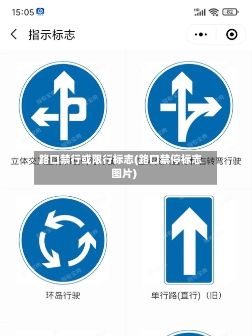 路口禁行或限行标志(路口禁停标志图片)-第2张图片