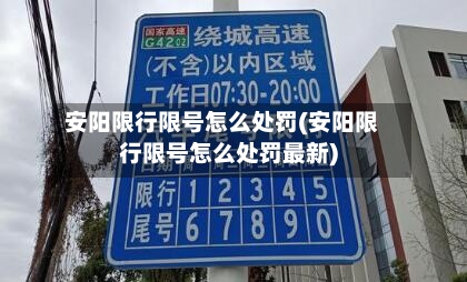 安阳限行限号怎么处罚(安阳限行限号怎么处罚最新)