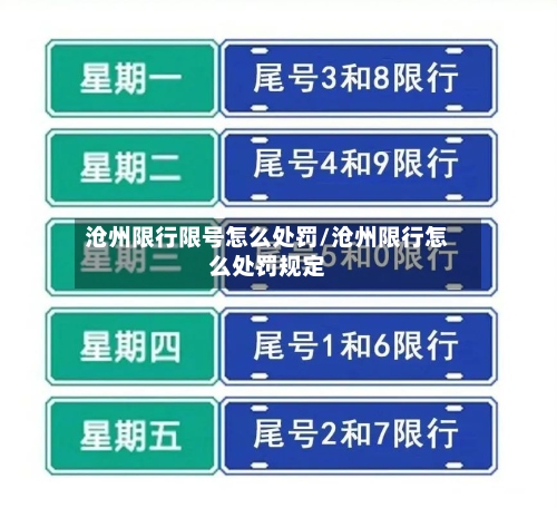 沧州限行限号怎么处罚/沧州限行怎么处罚规定-第2张图片