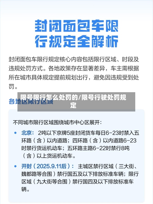 限号限行怎么处罚的/限号行驶处罚规定-第3张图片