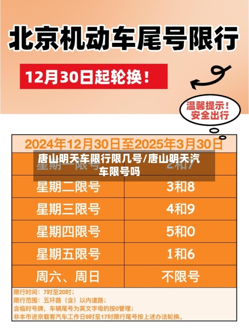 唐山明天车限行限几号/唐山明天汽车限号吗