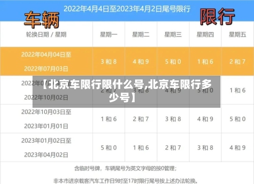 【北京车限行限什么号,北京车限行多少号】-第2张图片