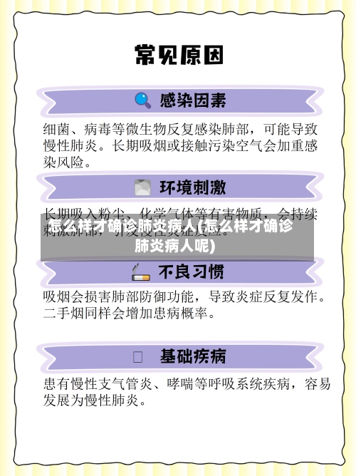 怎么样才确诊肺炎病人(怎么样才确诊肺炎病人呢)