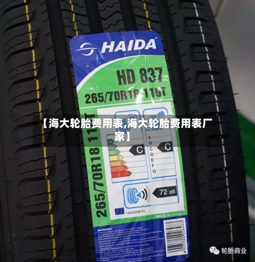 【海大轮胎费用表,海大轮胎费用表厂家】-第3张图片