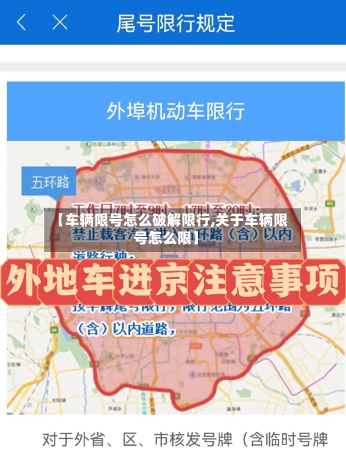 【车辆限号怎么破解限行,关于车辆限号怎么限】-第2张图片