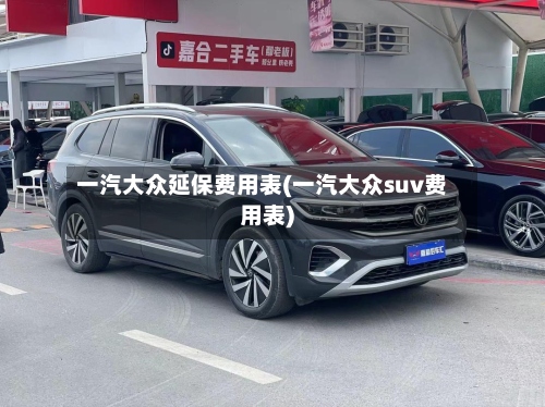 一汽大众延保费用表(一汽大众suv费用表)-第2张图片