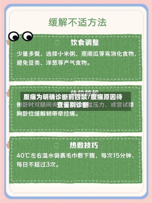 腹痛为明确诊断前四禁/腹痛原因待查鉴别诊断