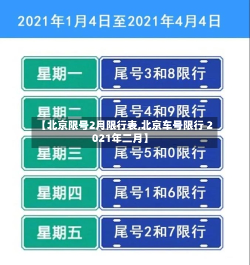 【北京限号2月限行表,北京车号限行 2021年二月】-第2张图片