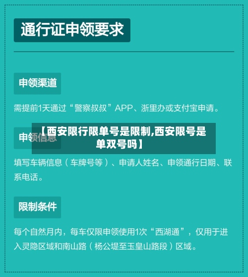 【西安限行限单号是限制,西安限号是单双号吗】