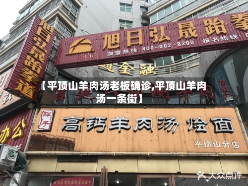 【平顶山羊肉汤老板确诊,平顶山羊肉汤一条街】-第2张图片