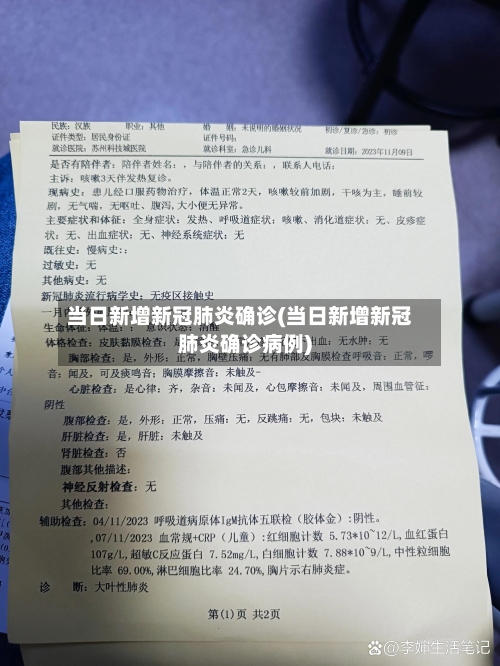 当日新增新冠肺炎确诊(当日新增新冠肺炎确诊病例)-第3张图片