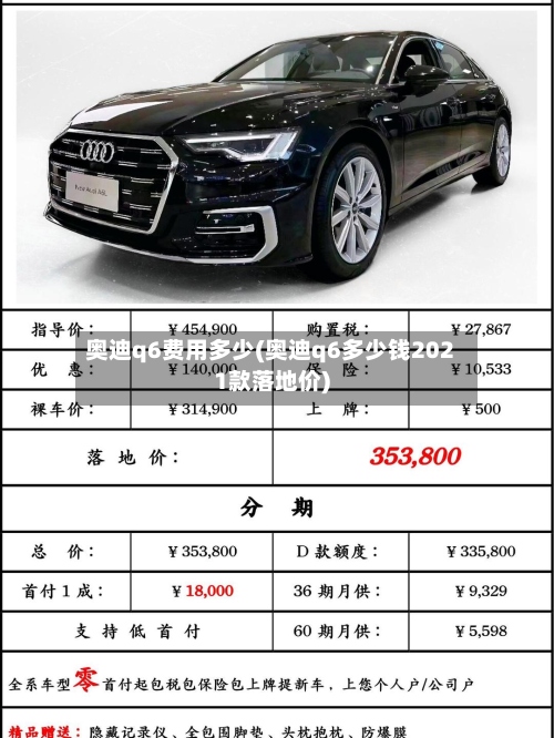 奥迪q6费用多少(奥迪q6多少钱2021款落地价)