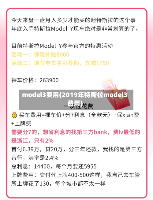 model3费用(2019年特斯拉model3费用)-第3张图片